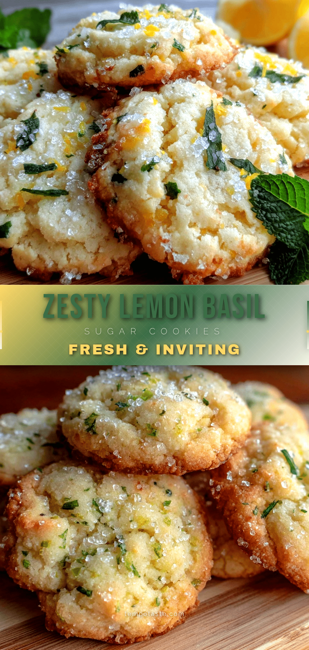 fresh lemon basil sugar cookies recipe