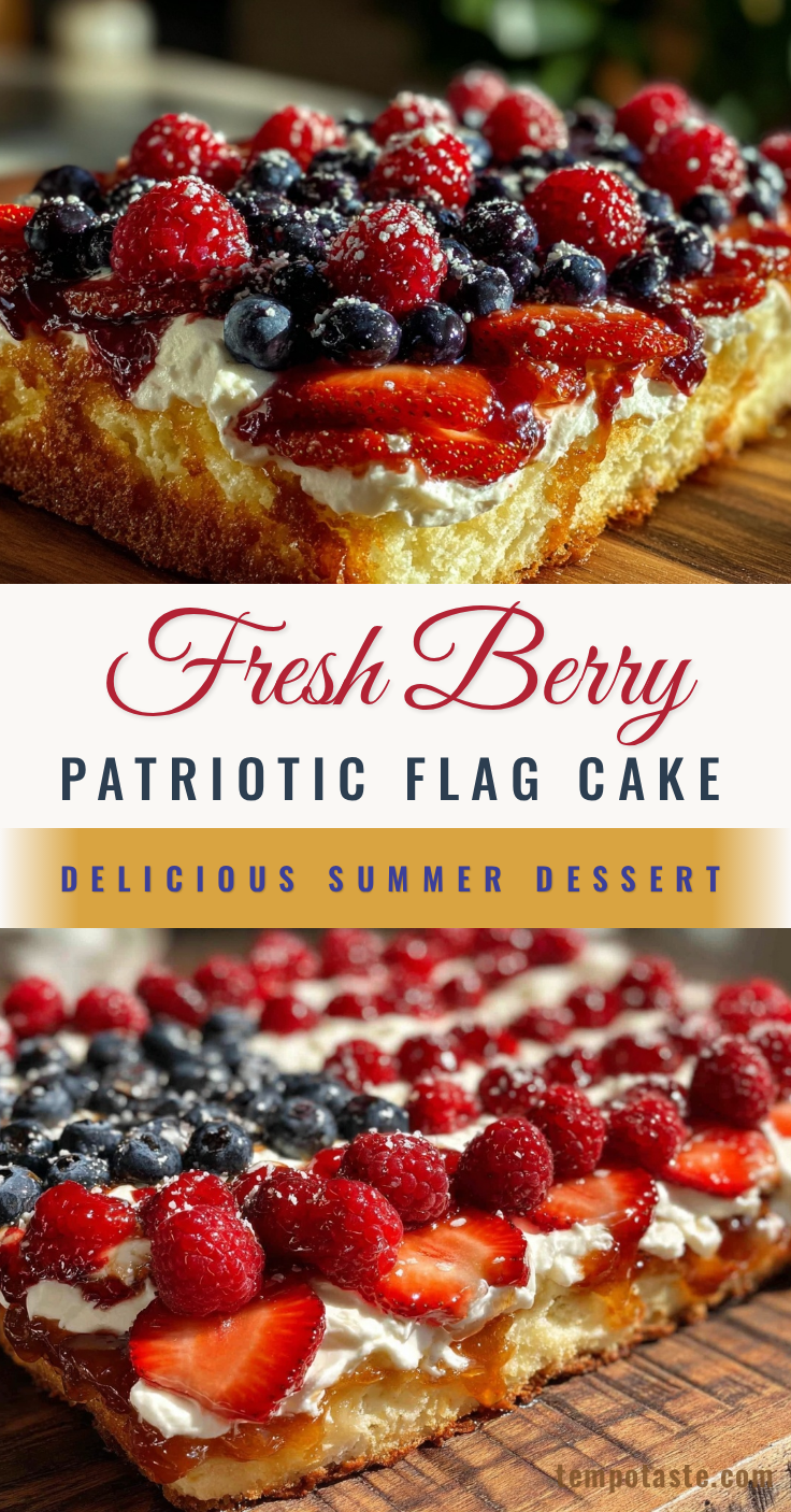 fresh patriotic berry flag sheet cake recipe