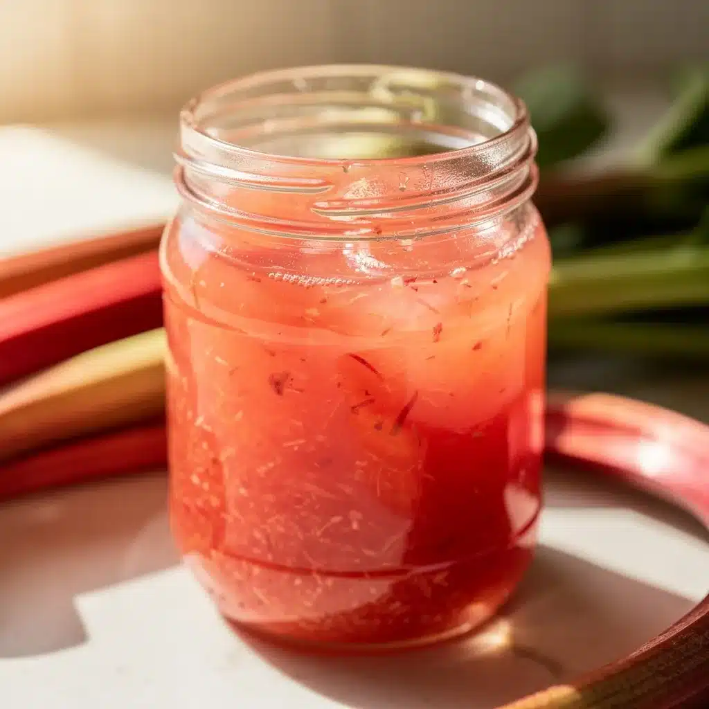 fresh rhubarb lemonade concentrate preparation steps