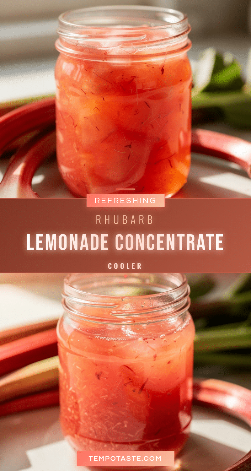 fresh rhubarb lemonade concentrate recipe