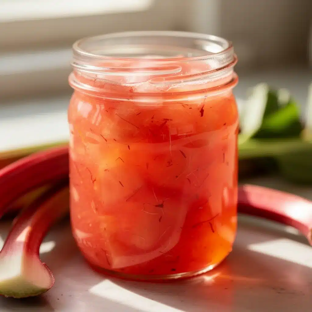 fresh rhubarb lemonade concentrate - featured image