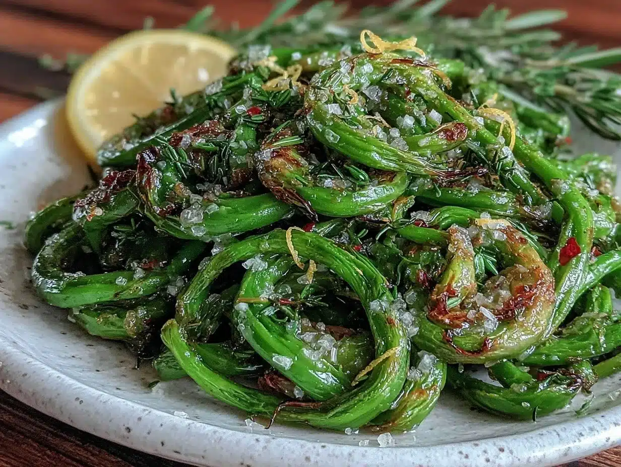 fresh roasted garlic scapes preparation steps