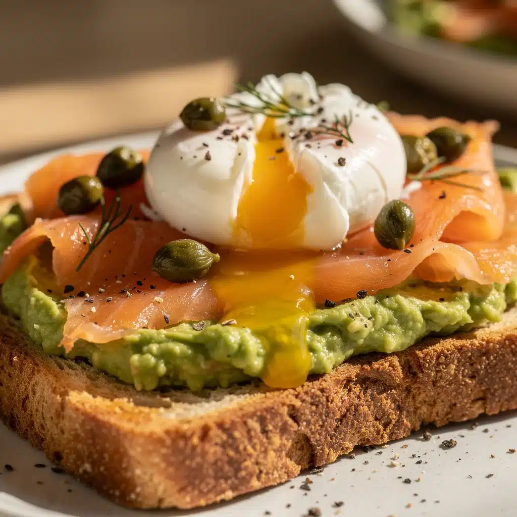 fresh smoked salmon avocado toast - featured image
