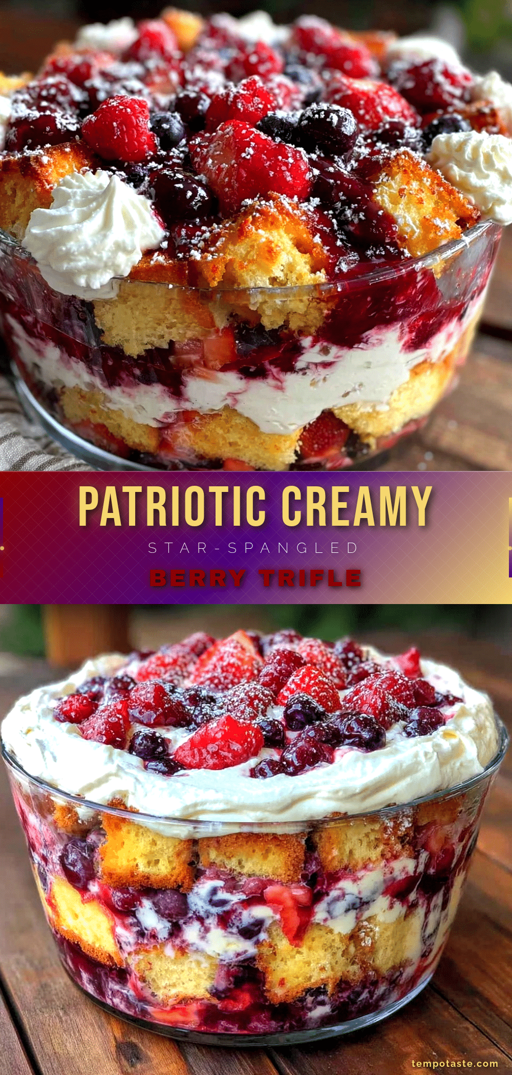 fresh star-spangled berry trifle recipe