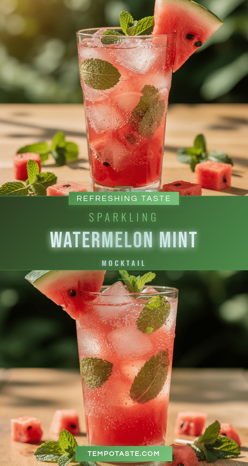 fresh watermelon mint mocktail recipe