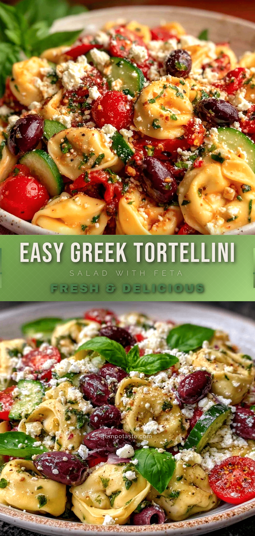 Greek Tortellini Pasta Salad recipe