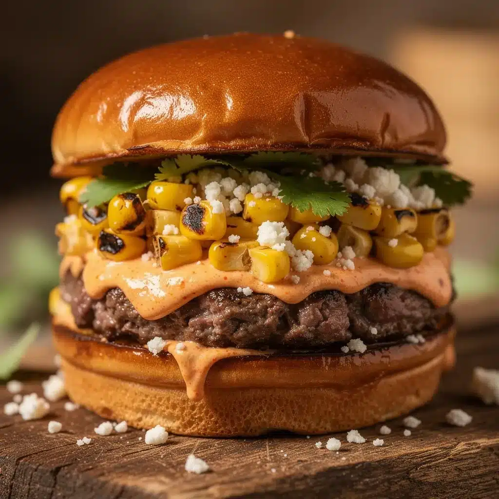 grilled elote burgers preparation steps