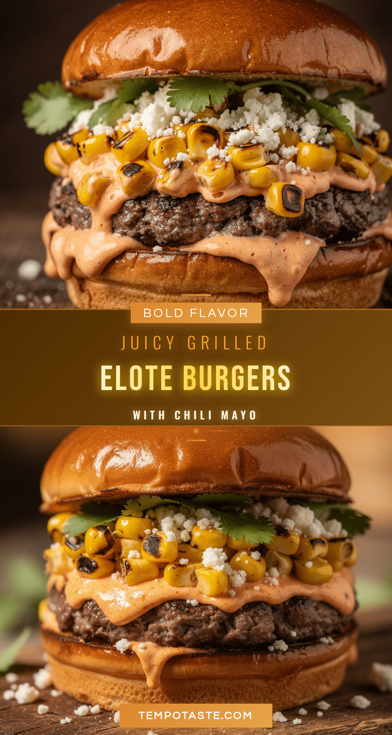 grilled elote burgers recipe