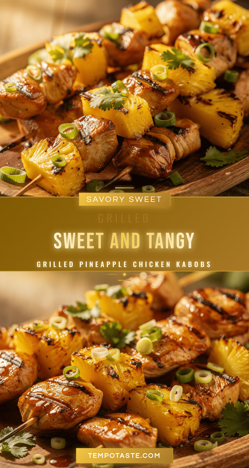 grilled pineapple chicken kabobs recipe