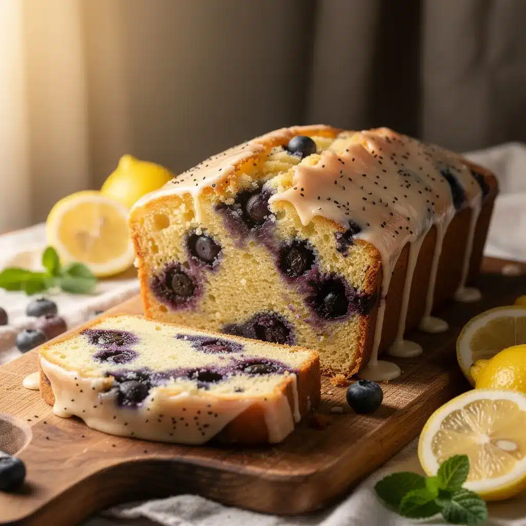 lemon blueberry loaf cake preparation steps