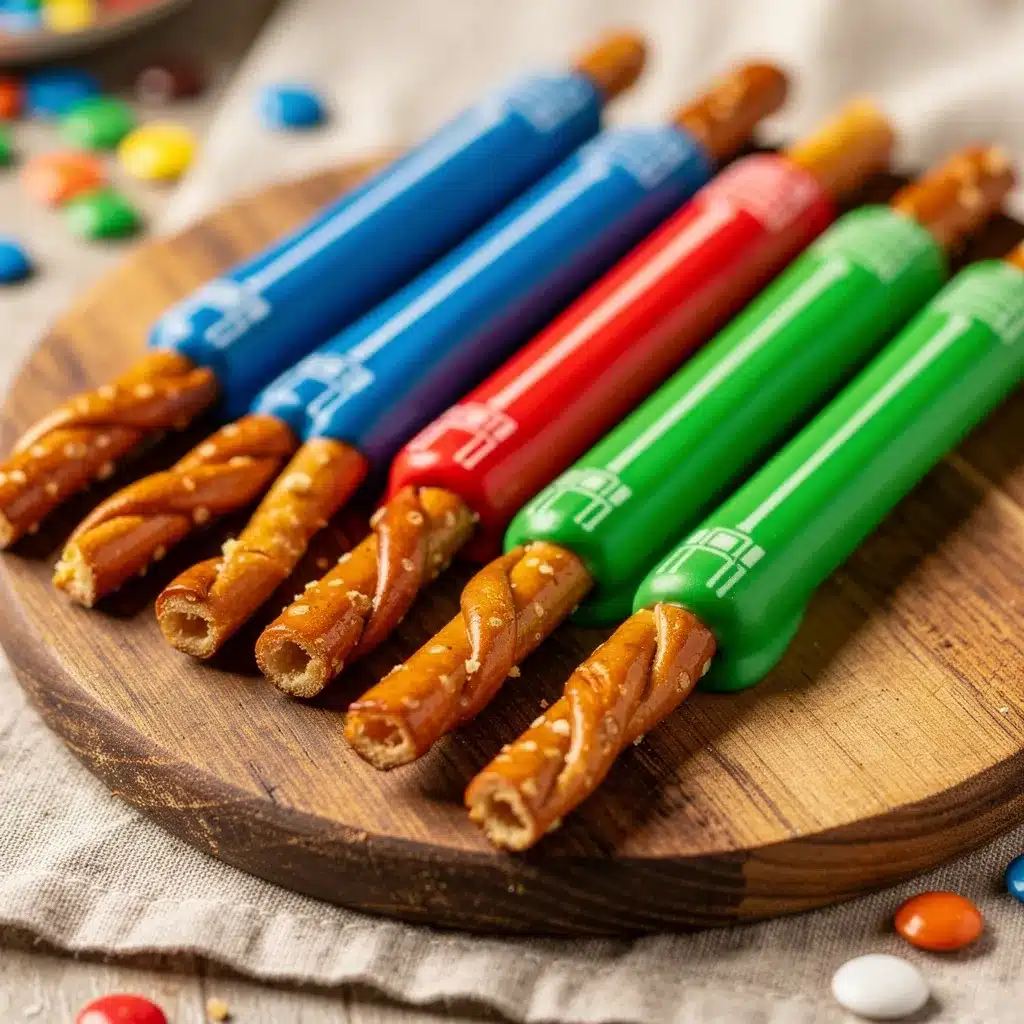 lightsaber pretzel rods preparation steps