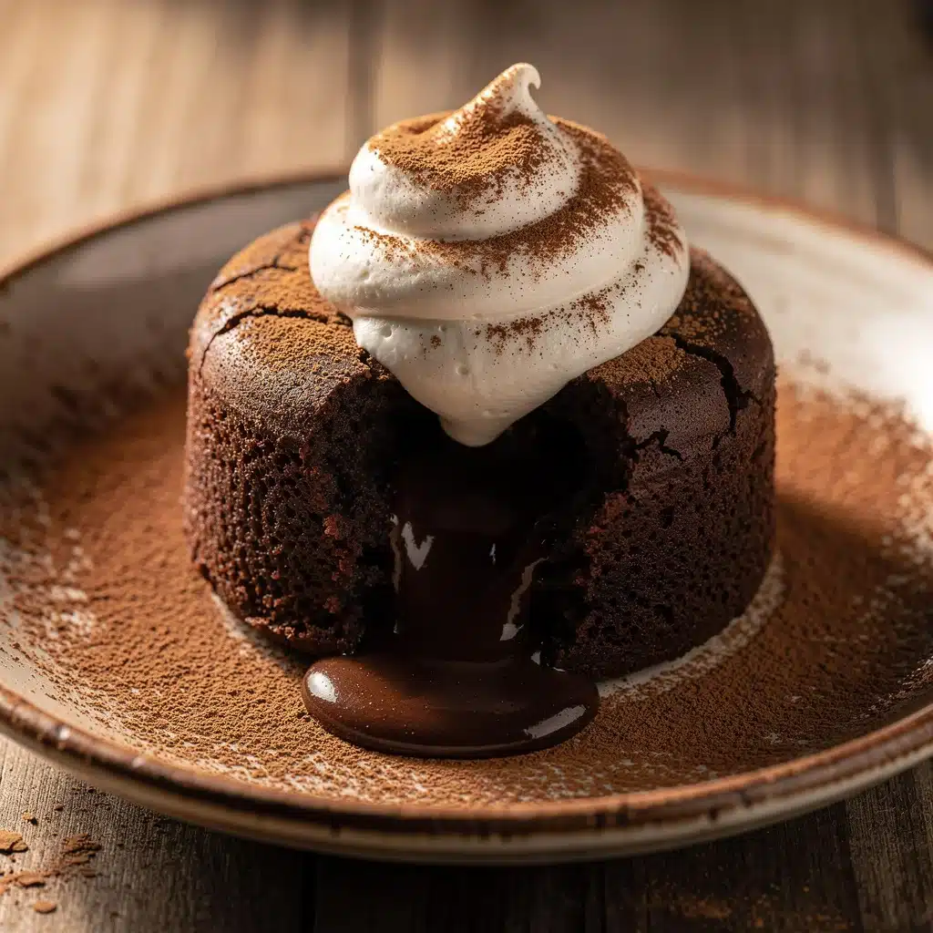 mexican hot chocolate lava cake - featured image