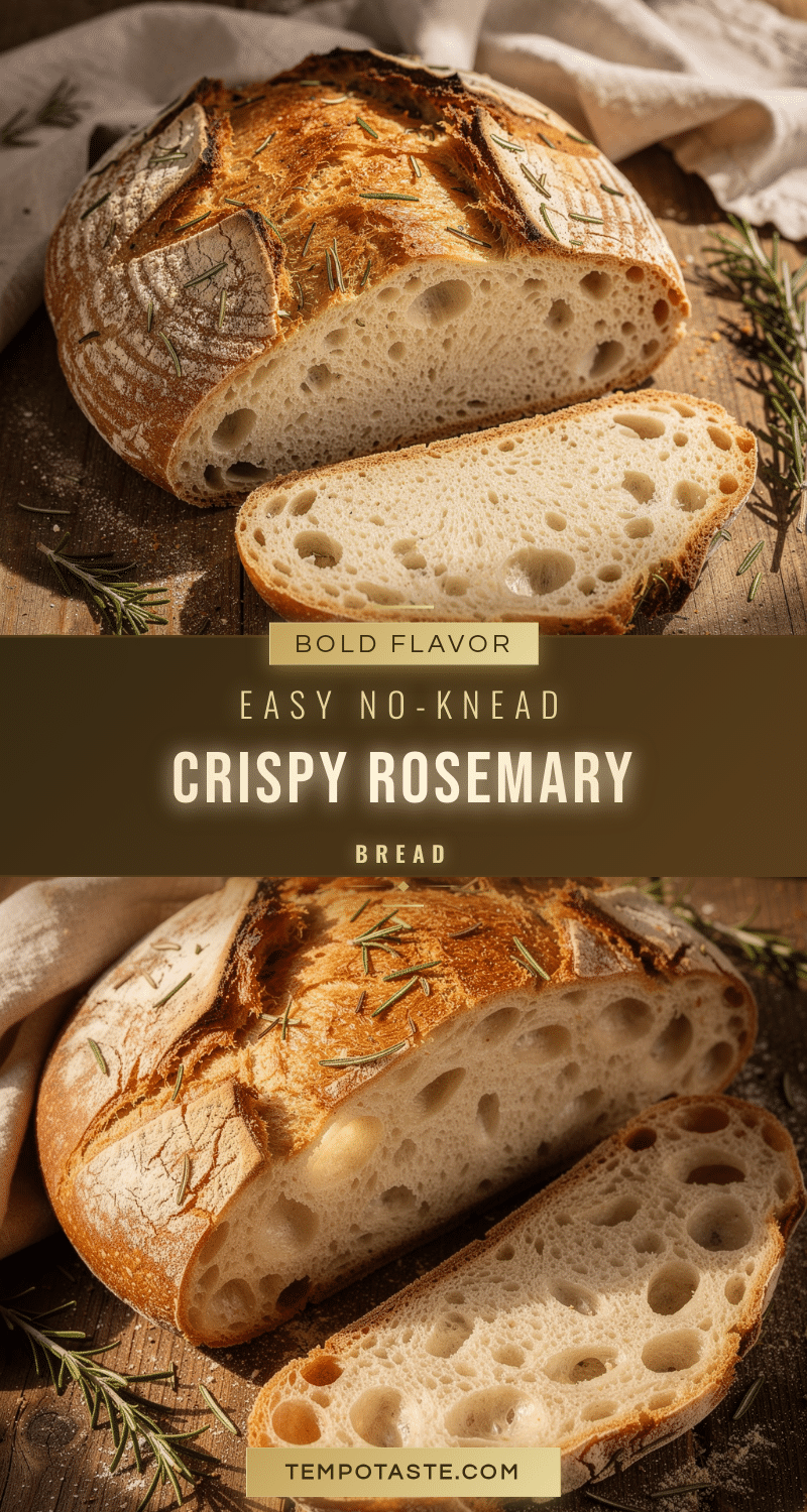 no-knead Dutch oven rosemary bread recipe