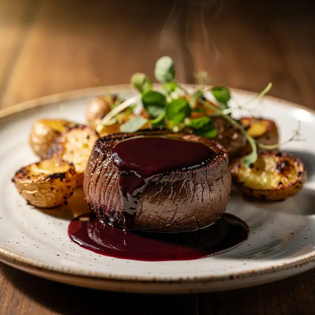 perfect filet mignon with red wine reduction - featured image