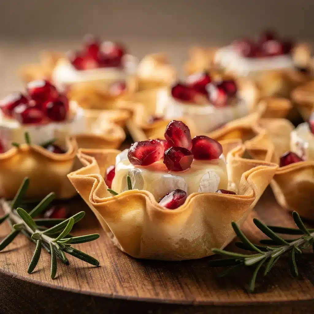 pomegranate brie bites preparation steps
