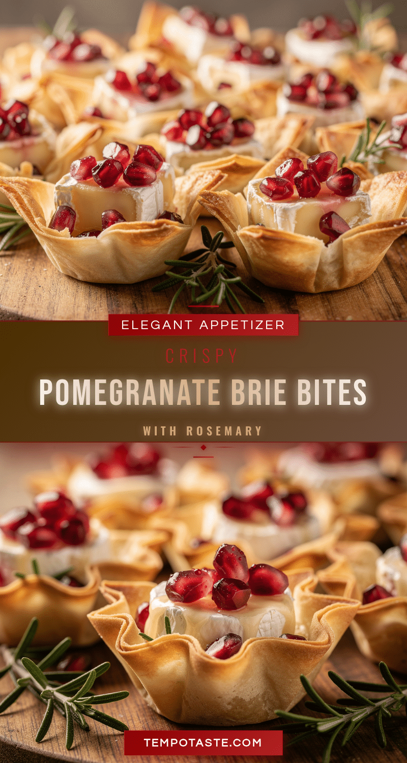 pomegranate brie bites recipe