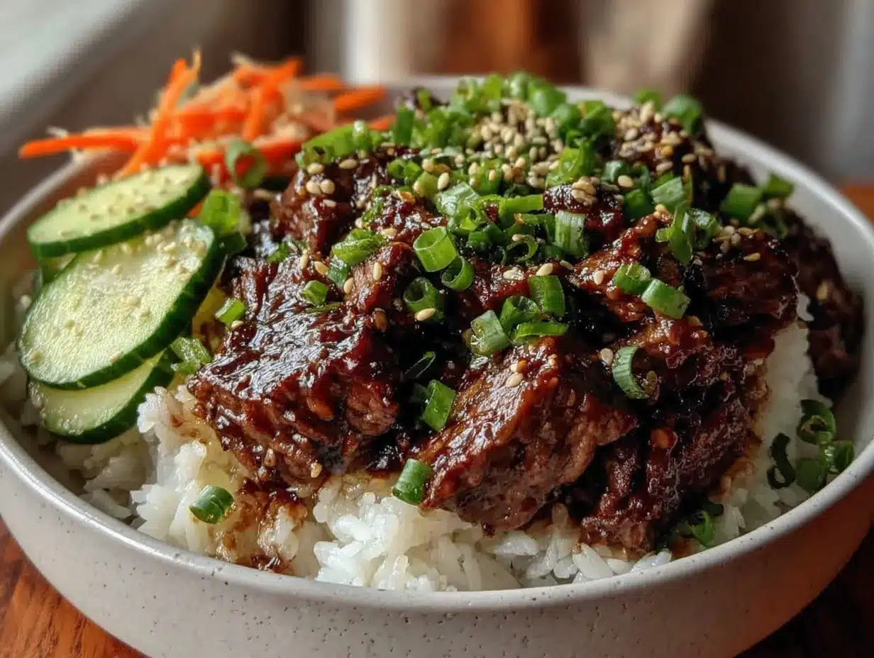quick savory korean beef bowl preparation steps