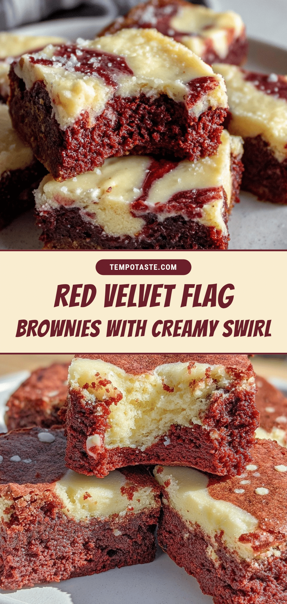 red velvet flag brownies recipe