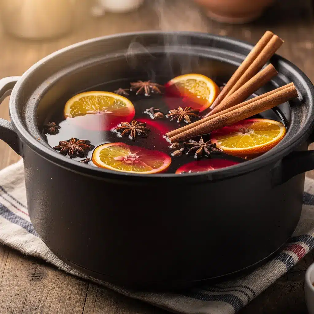 slow cooker mulled wine preparation steps