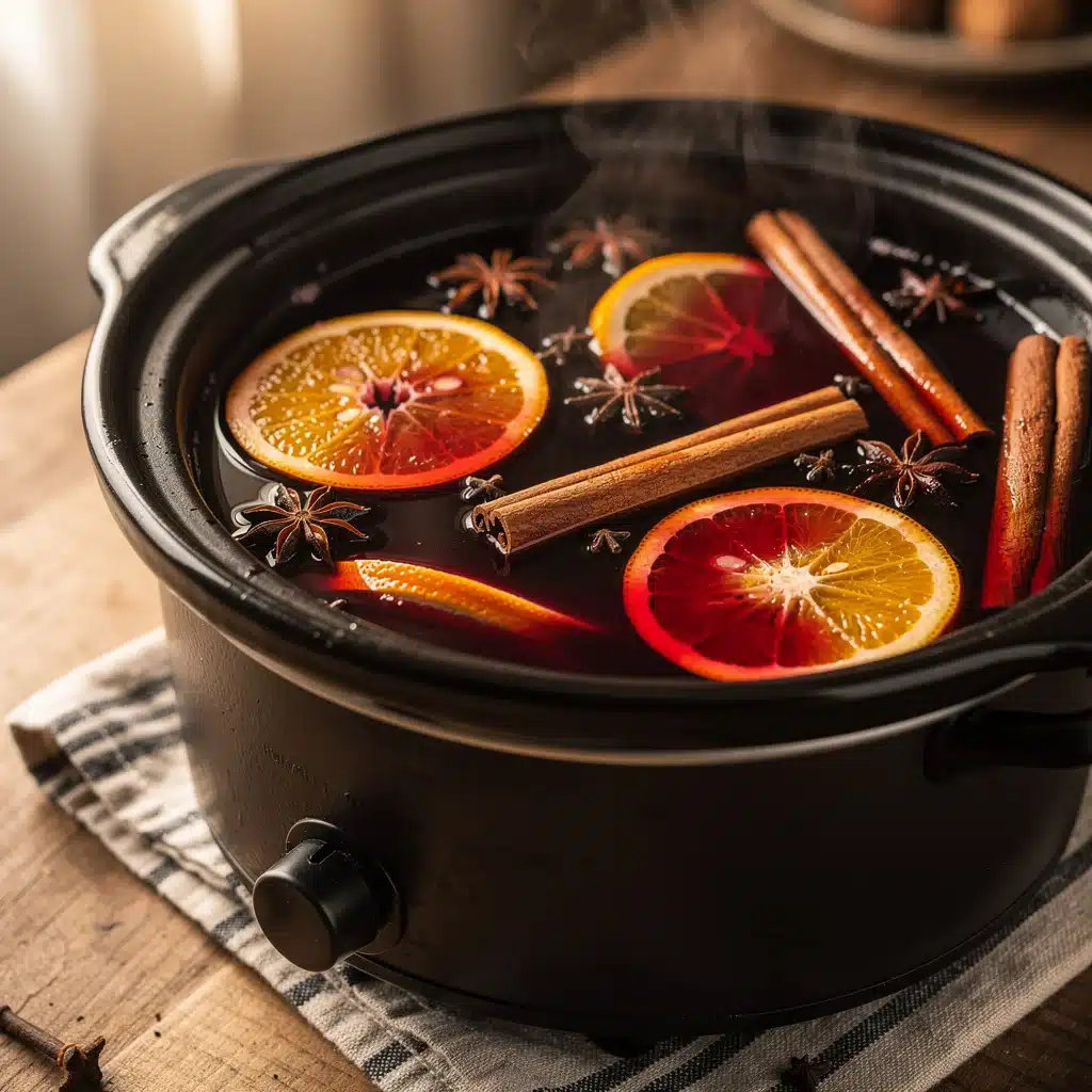 slow cooker mulled wine - featured image