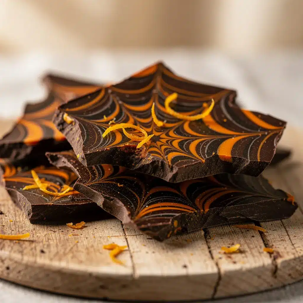 spider web chocolate bark preparation steps