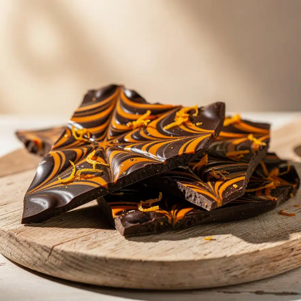 spider web chocolate bark - featured image