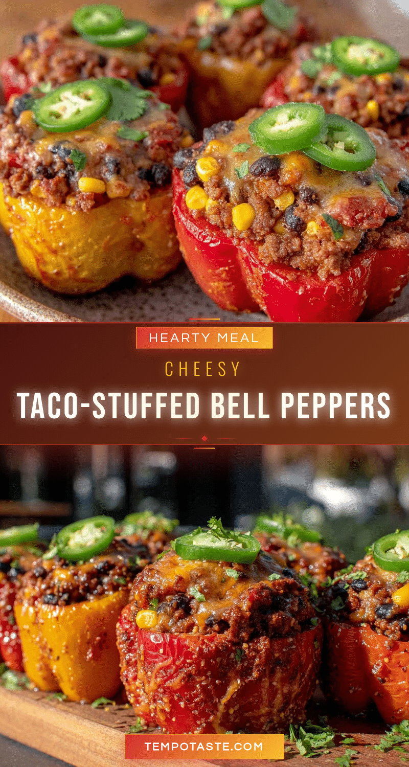 taco-stuffed bell peppers recipe