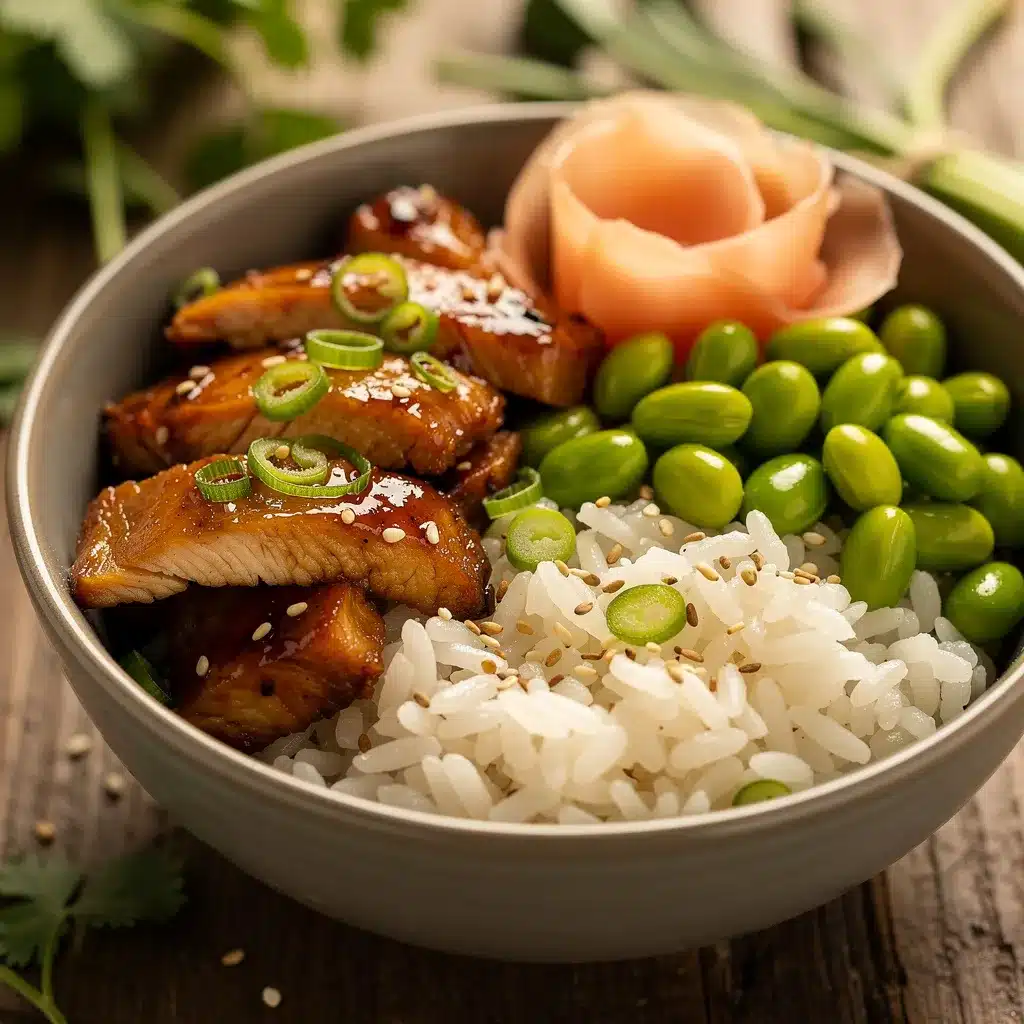 teriyaki chicken power bowl preparation steps