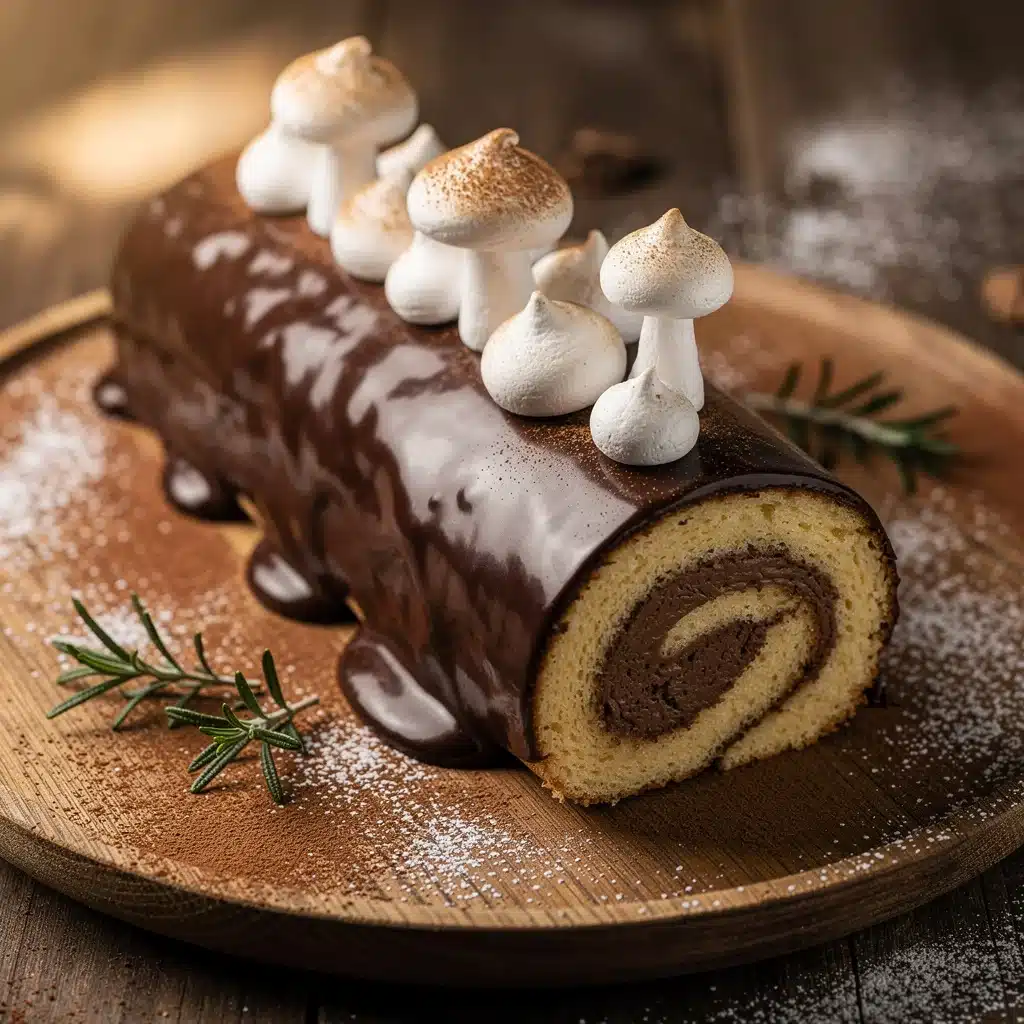 yule log cake recipe - featured image