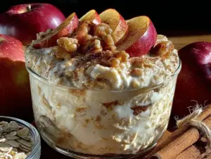 apple cinnamon overnight oats - featured image