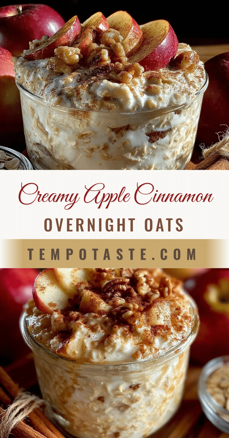 apple cinnamon overnight oats recipe