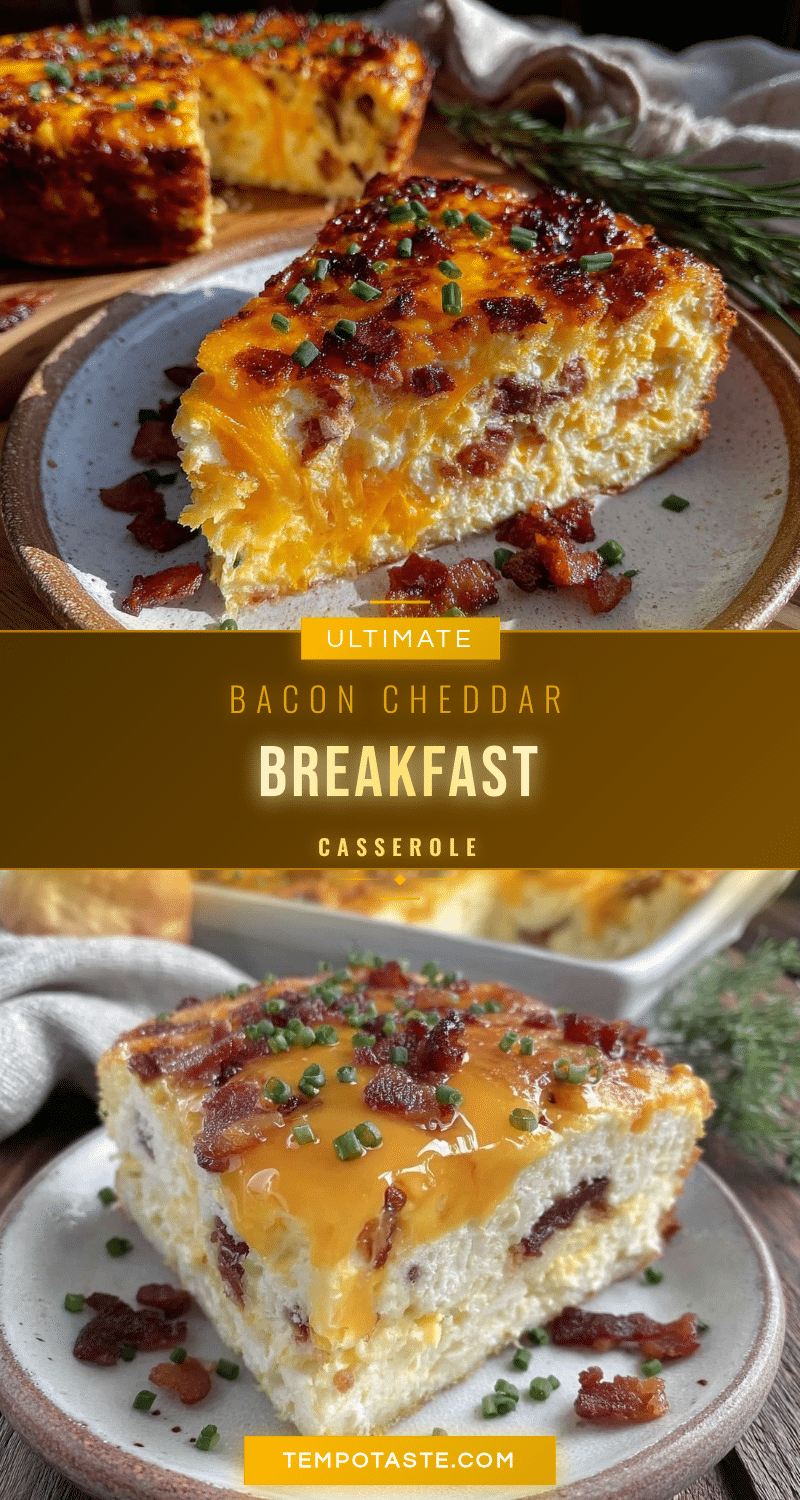 bacon cheddar breakfast casserole recipe