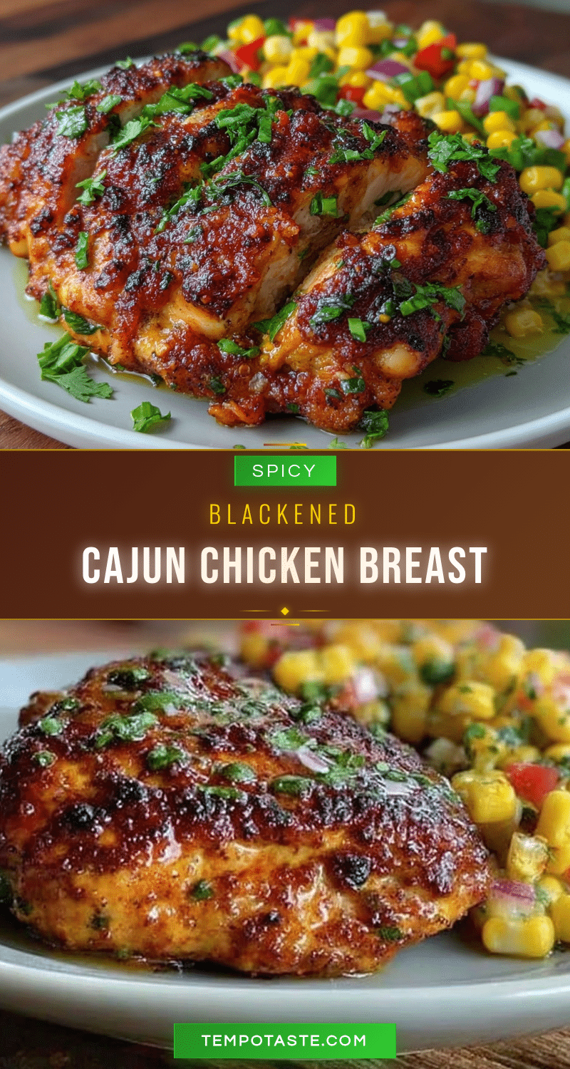 blackened cajun chicken breast recipe