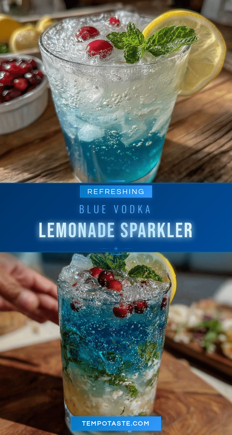 blue vodka lemonade sparkler recipe