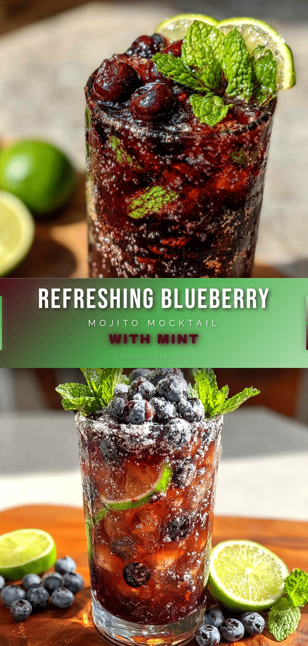 blueberry mojito mocktail recipe