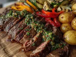 chimichurri flank steak - featured image