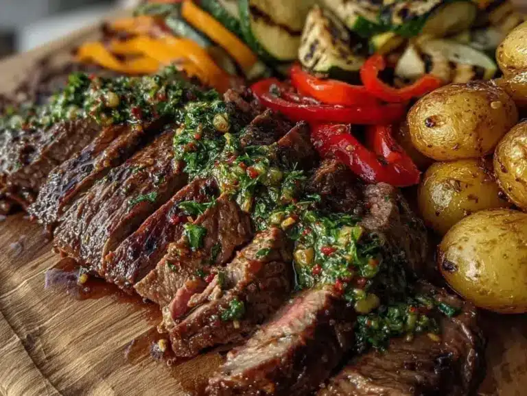 chimichurri flank steak - featured image