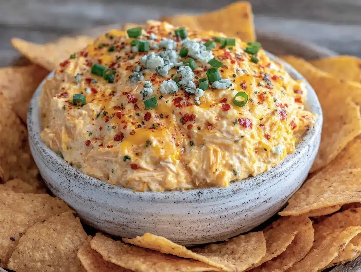 creamy buffalo chicken dip preparation steps