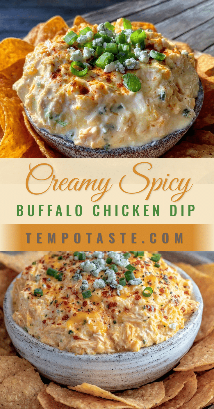creamy buffalo chicken dip recipe