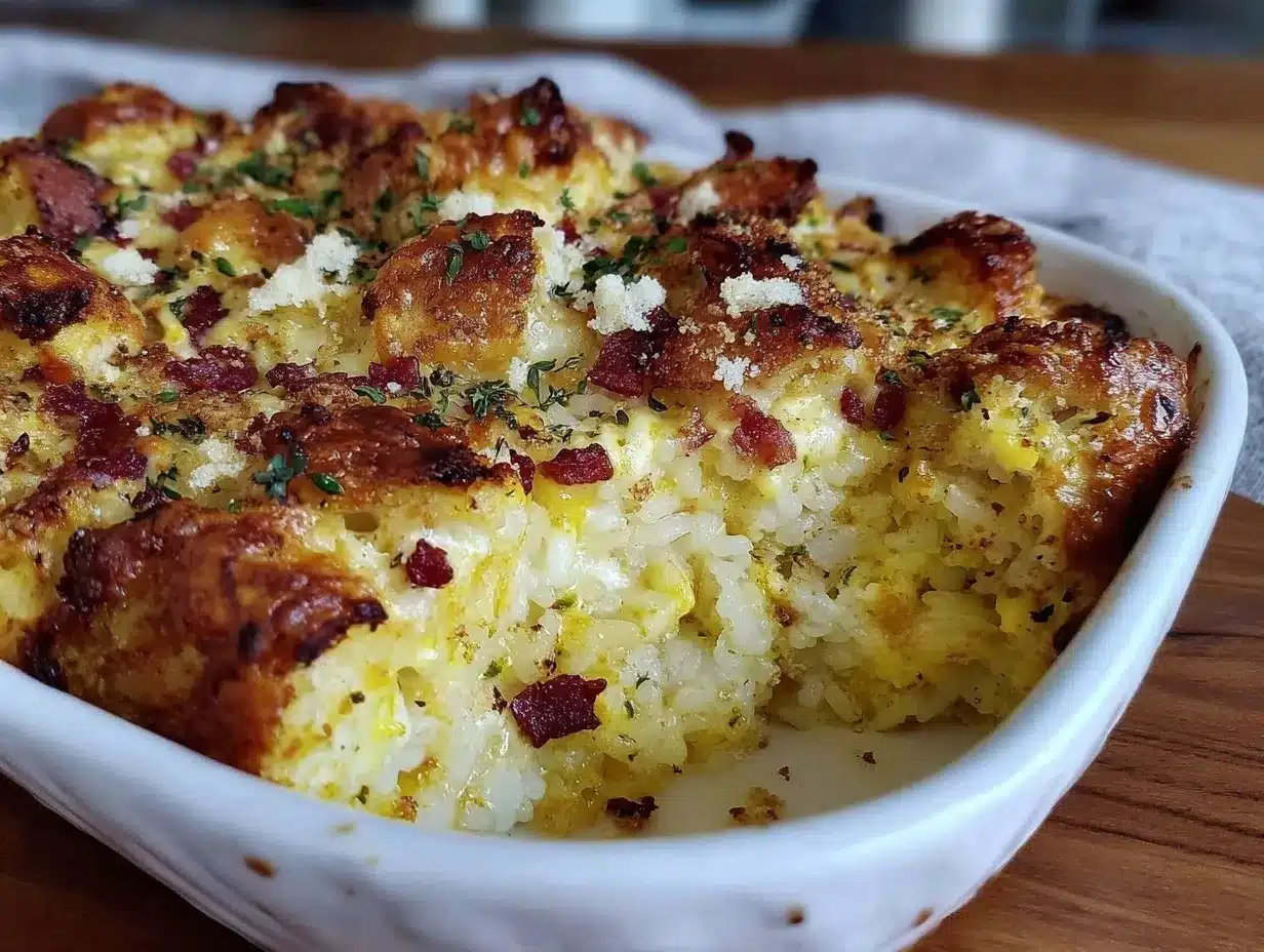 creamy cheesy baked chicken and rice casserole preparation steps