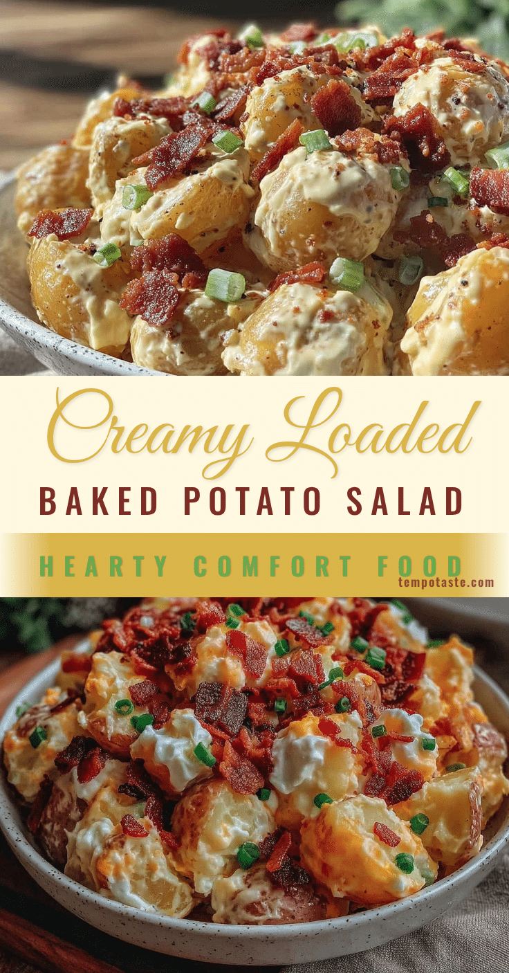 creamy loaded baked potato salad recipe