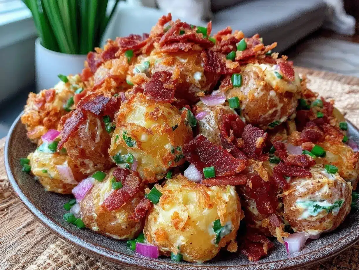 creamy loaded potato salad preparation steps