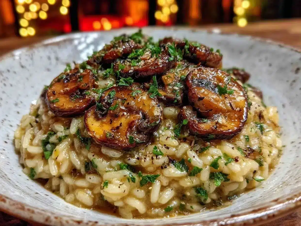 creamy mushroom risotto preparation steps