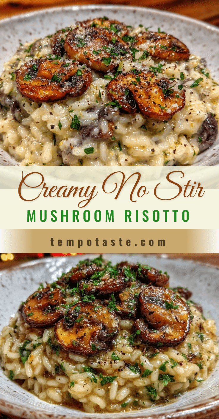 creamy mushroom risotto recipe