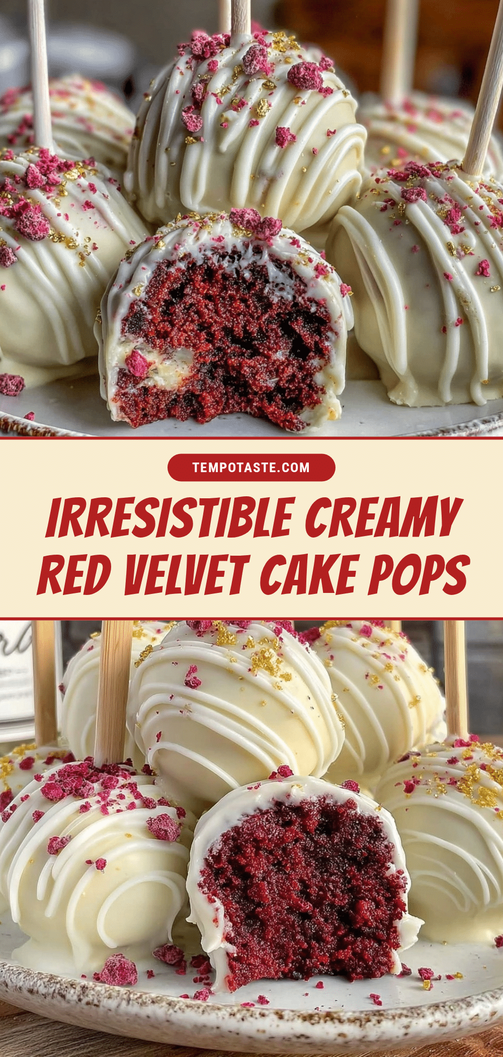 creamy red velvet cake pops recipe
