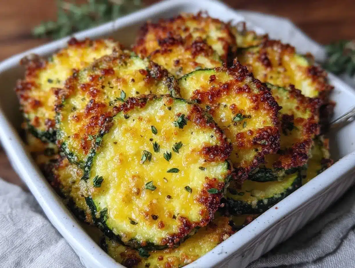 crispy parmesan crusted zucchini chips preparation steps