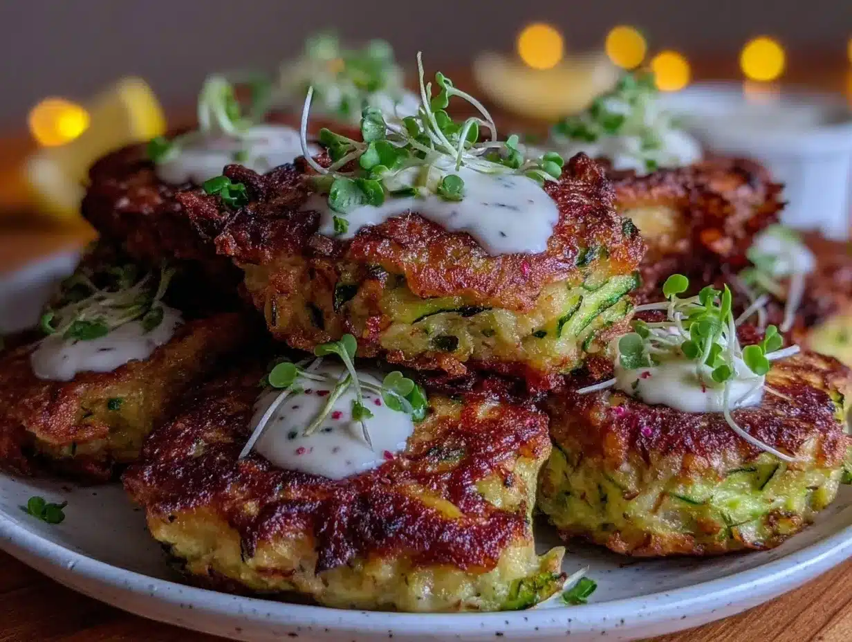 crispy zucchini fritters preparation steps