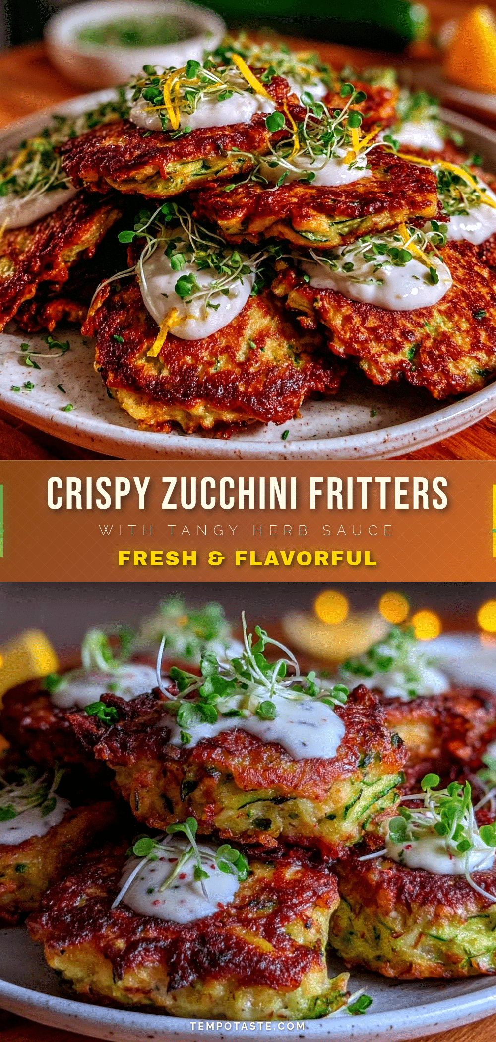 crispy zucchini fritters recipe