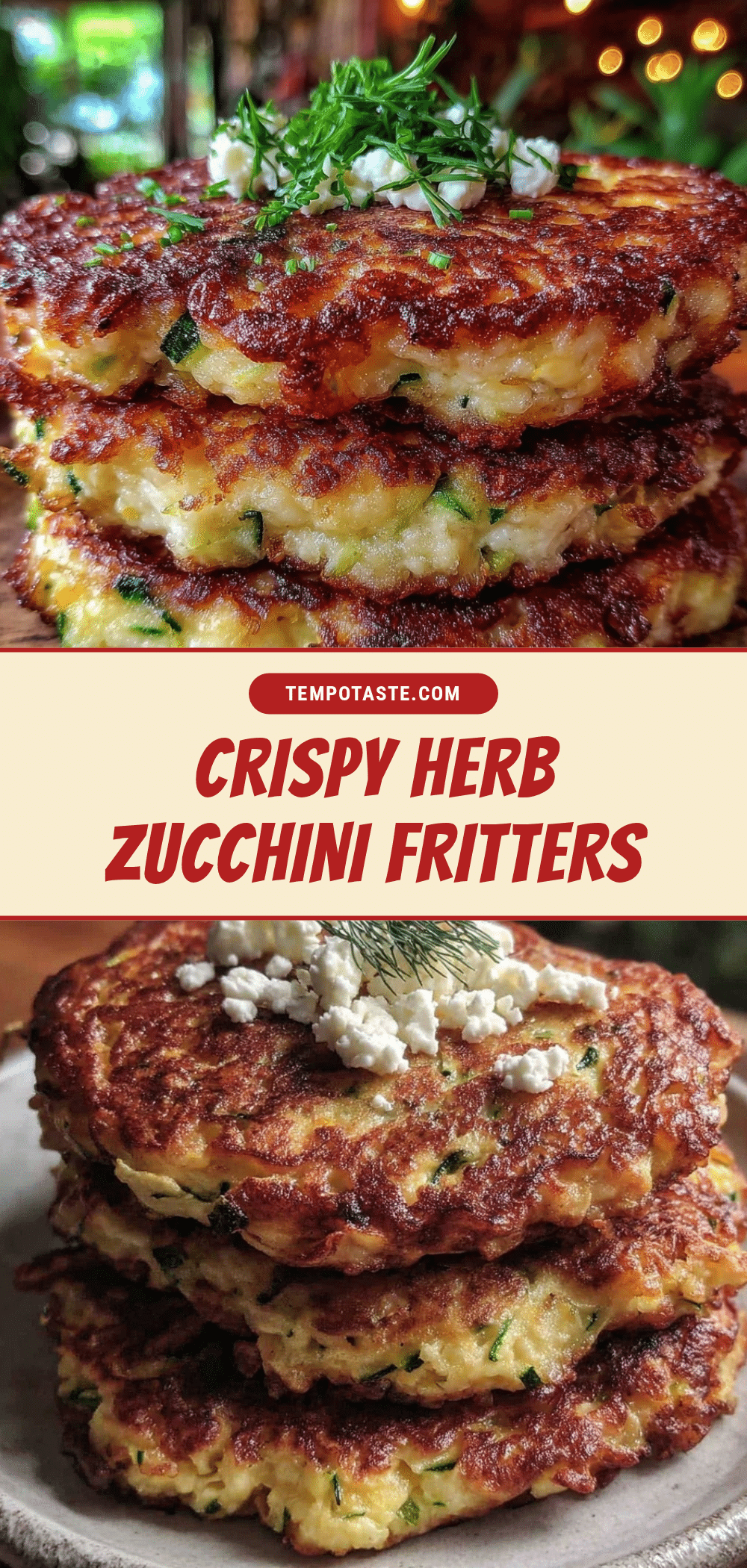 crispy zucchini fritters recipe