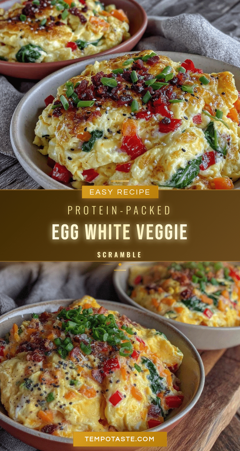 easy egg white veggie scramble recipe